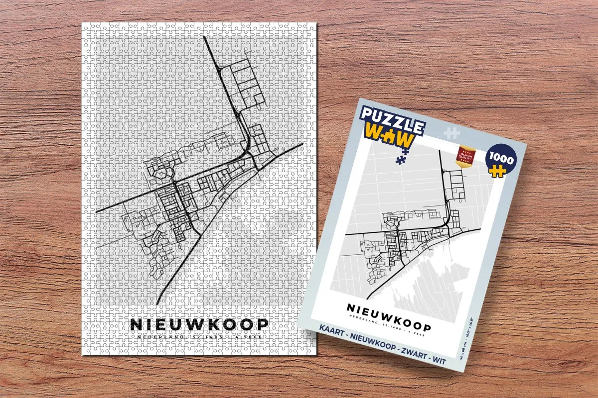 PuzzleWow Puzzel Nieuwkoop 1000 Stuks - Multicolor