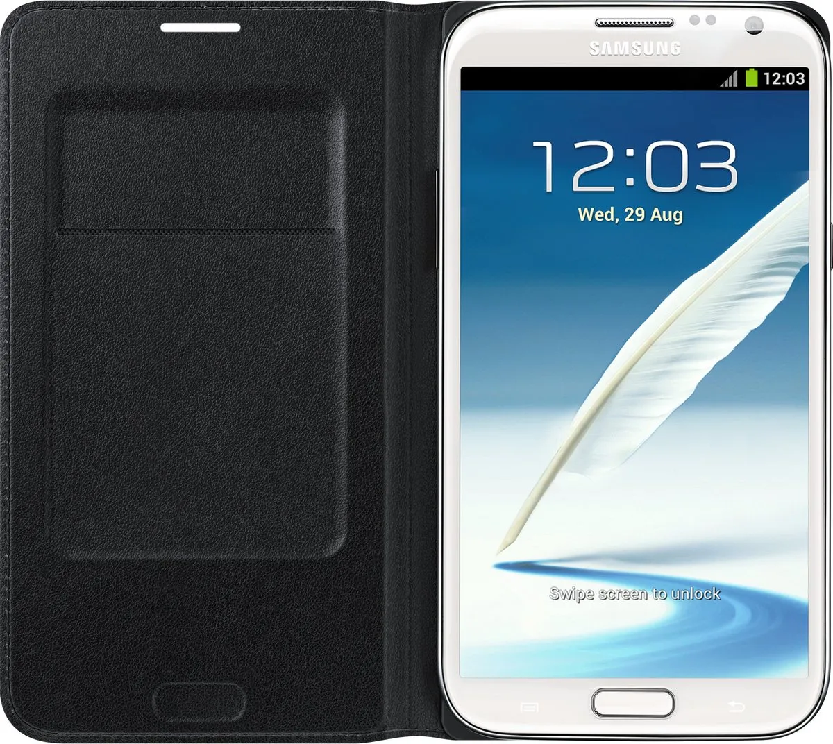 Samsung Flip Cover EF-NN710BWEGWW - Galaxy Note2 - Wit