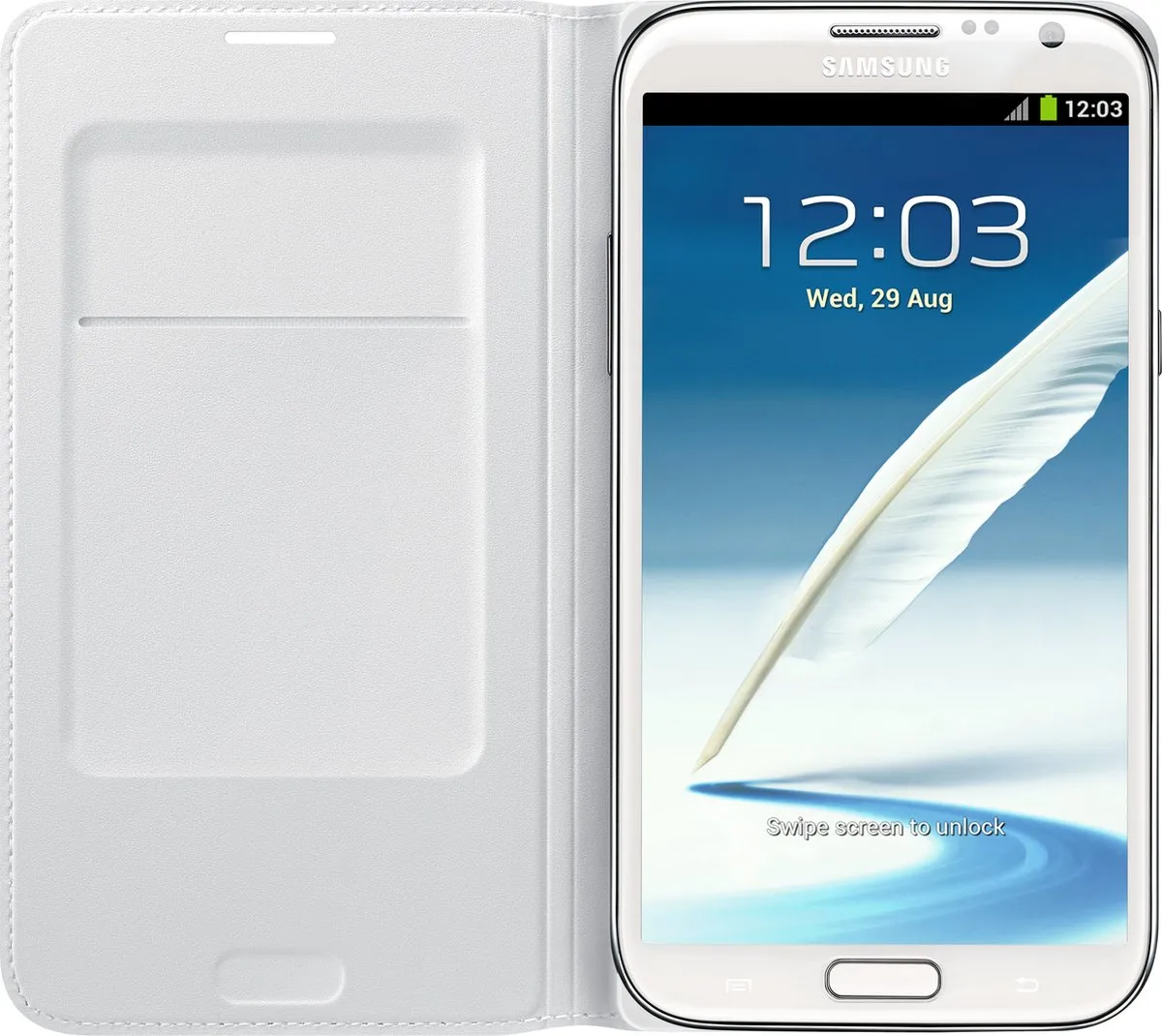 Samsung Flip Cover EF-NN710BWEGWW - Galaxy Note2 - Wit - afbeelding 6 van 6