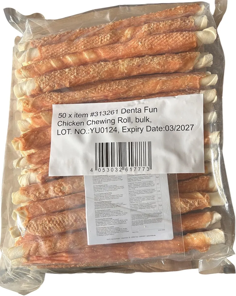 Trixie Meat Rawhide Sticks Kip 50 Stuks - 25 cm - afbeelding 3 van 4