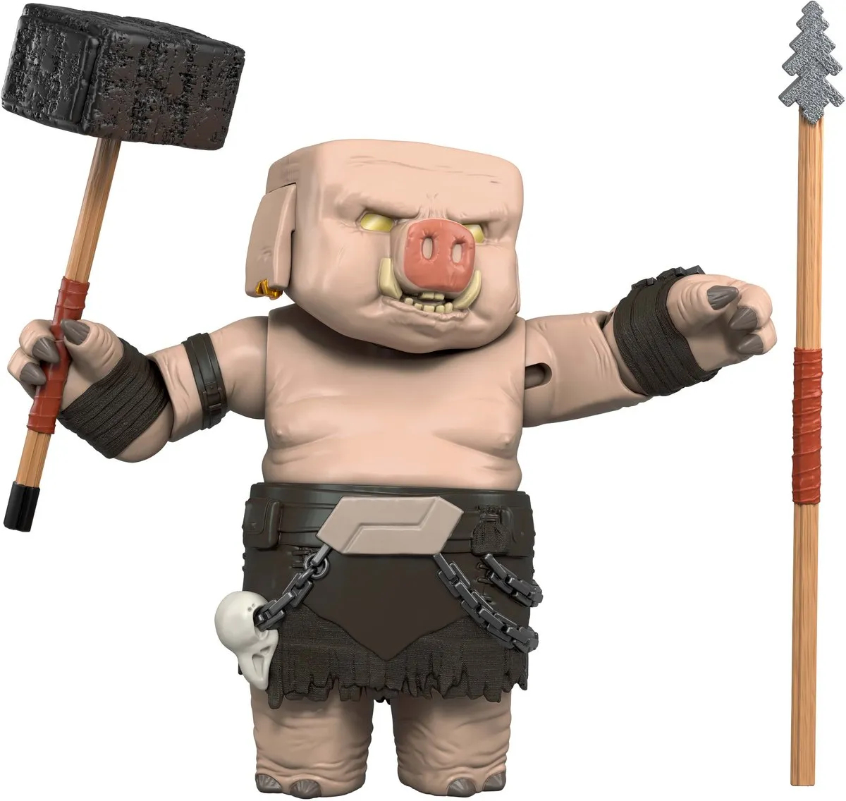 Minecraft Piglin Warrior Figure, 6 jaar, Meerkleurig