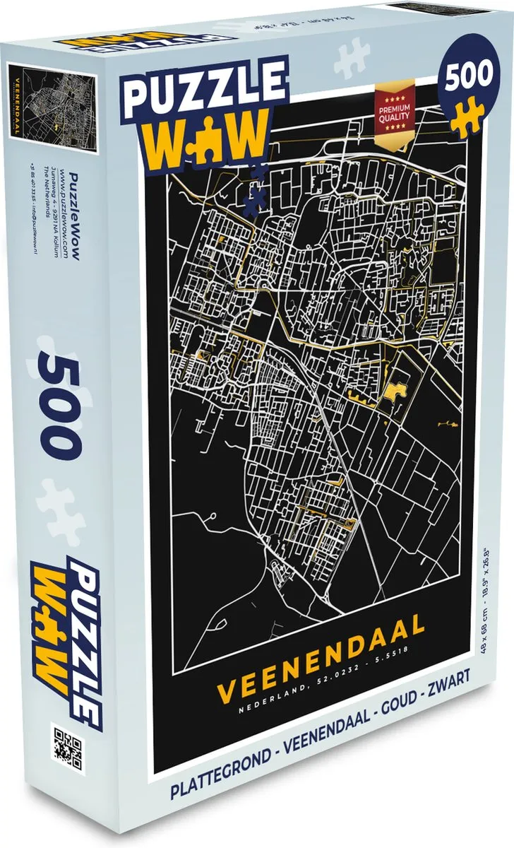 PuzzleWow Veenendaal Legpuzzel 500 Stuks