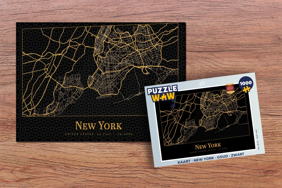 PuzzleWow New York Legpuzzel 1000 Stuks - Multicolor