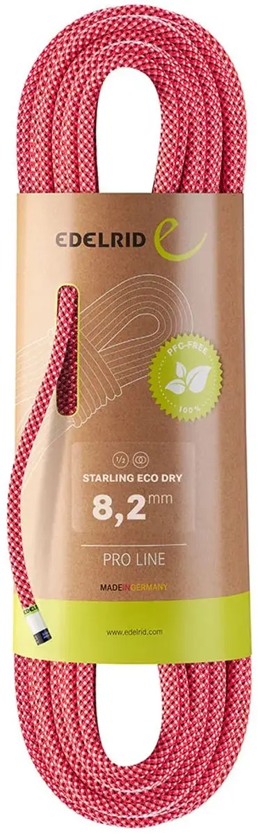 Edelrid Starling Eco Dry 8.2 Mm Touw Roze 50 m