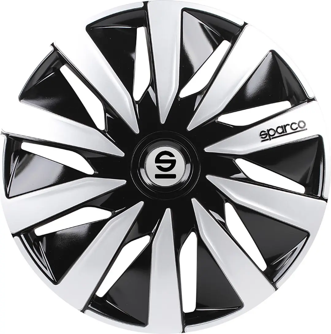 Sparco Wieldoppen Lazio 13 inch Zwart Zilver