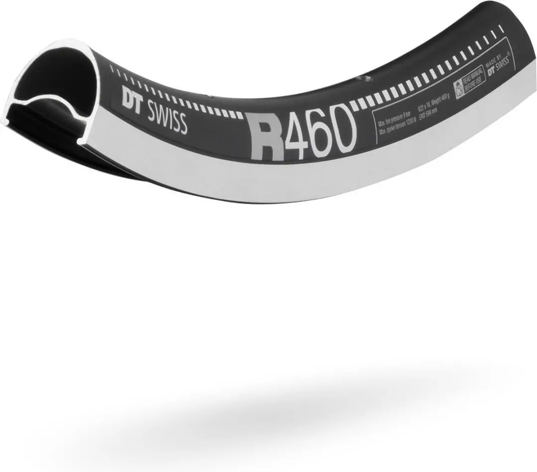 DT Swiss R 460 Rim 28", zwart Uitvoering 28H