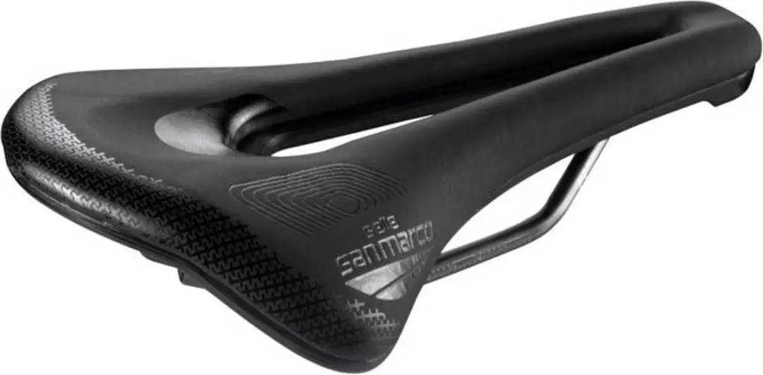 Selle San Marco Shortfit 2.0 Supercomfort Open-fit Racing Wide Zadel Zwart 155 m