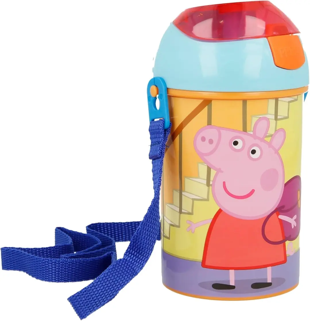 Peppa Pig Drinkfles 350ml Roze/Blauw