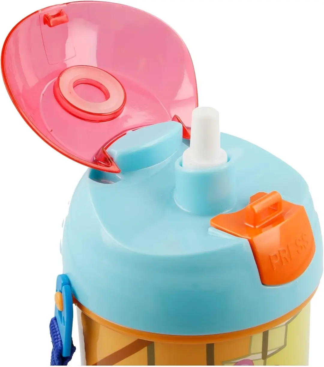 Peppa Pig Drinkfles 350ml Roze/Blauw - afbeelding 3 van 3