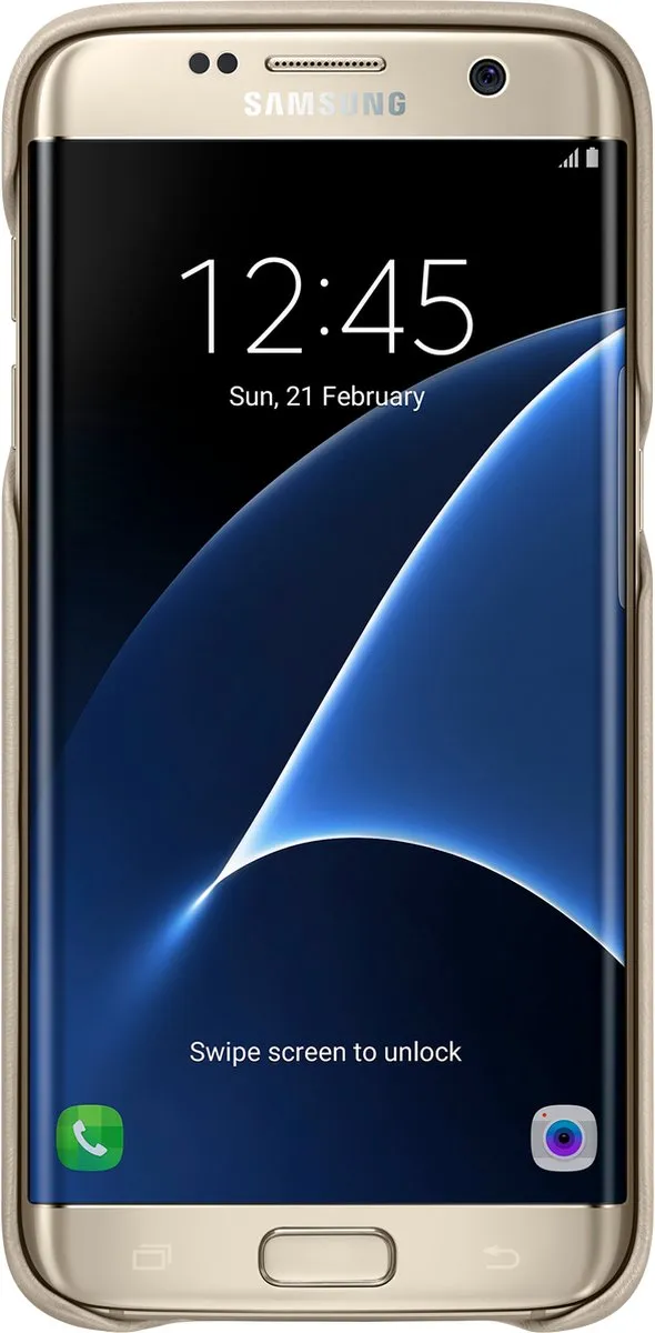 Samsung Galaxy S7 Edge EF-VG935LU Lederhoes - Beige