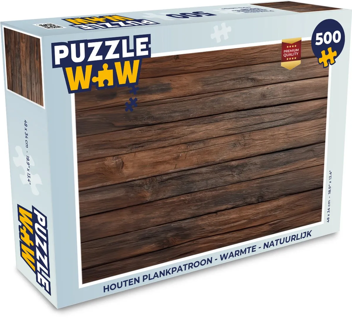 PuzzleWow Houten Puzzel 500 Stuks