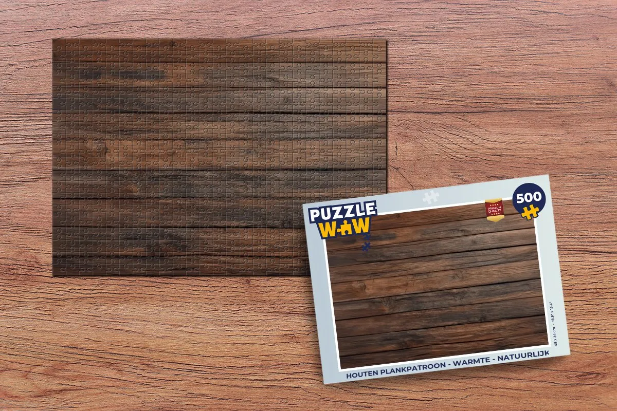 PuzzleWow Houten Puzzel 500 Stuks - Multicolor