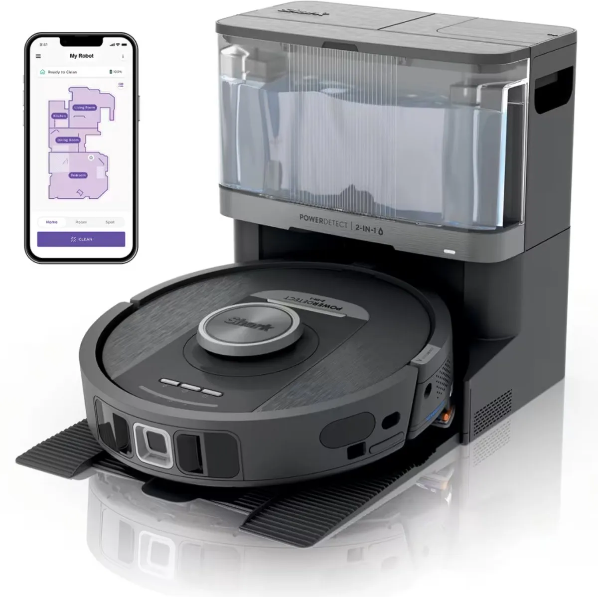 Shark PowerDetect NeverTouch Pro RV2800YEEU Robotstofzuiger & Mop