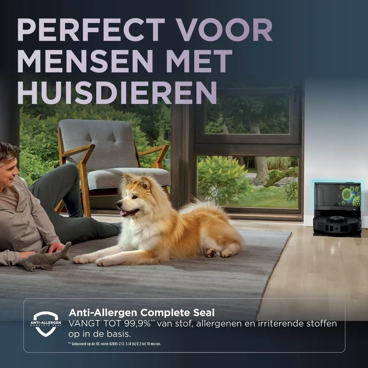 Shark PowerDetect NeverTouch Pro RV2800YEEU Robotstofzuiger & Mop - Zwart