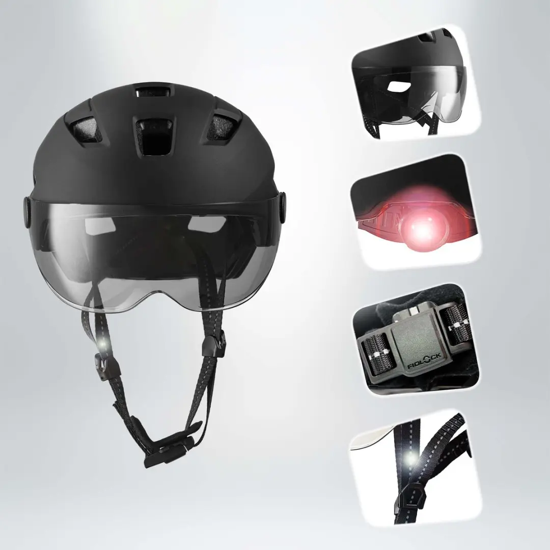 Crazy Safety Oak E-bikehelm - Zwart - afbeelding 3 van 6