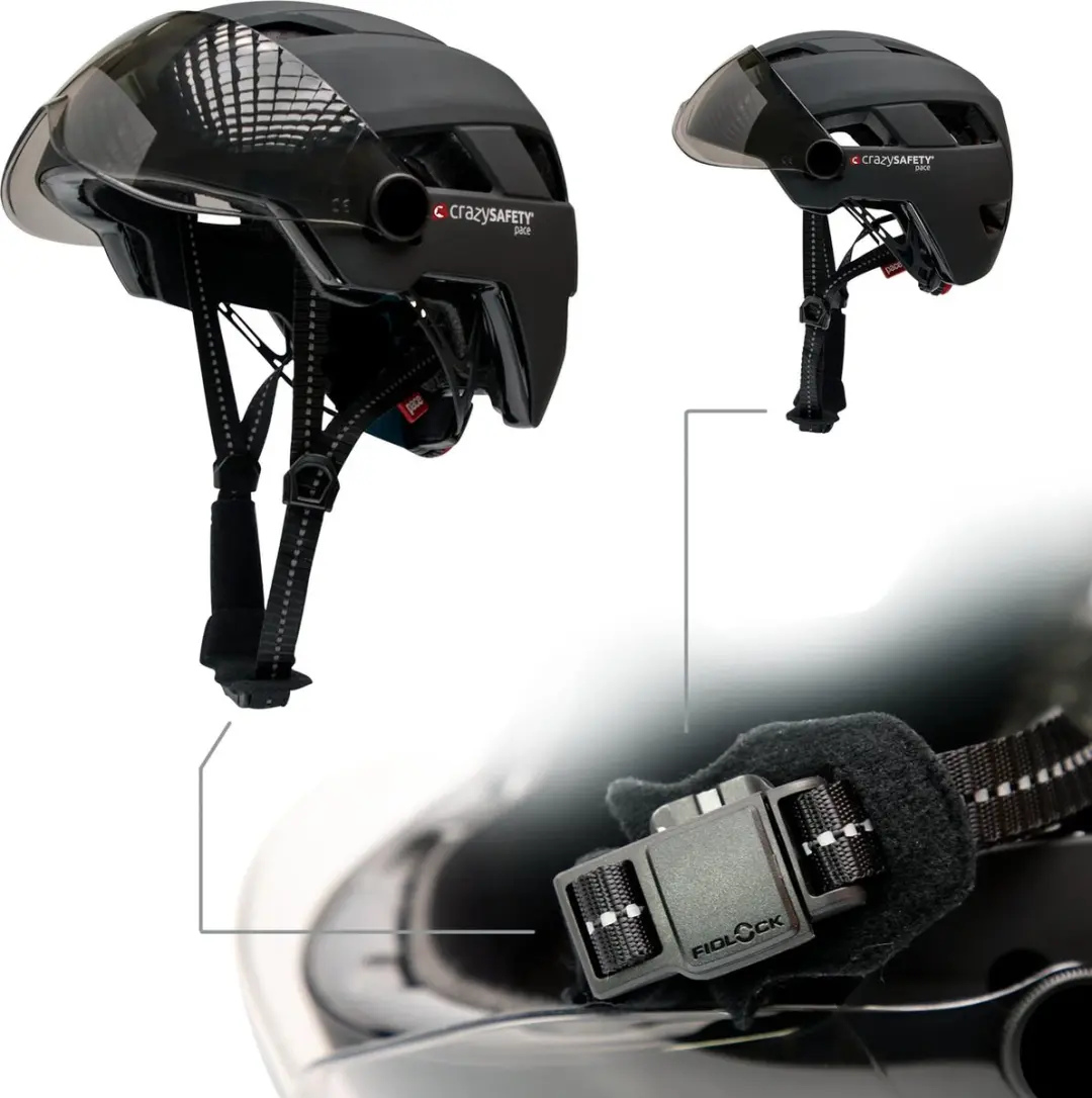 Crazy Safety Oak E-bikehelm - Zwart - afbeelding 5 van 6