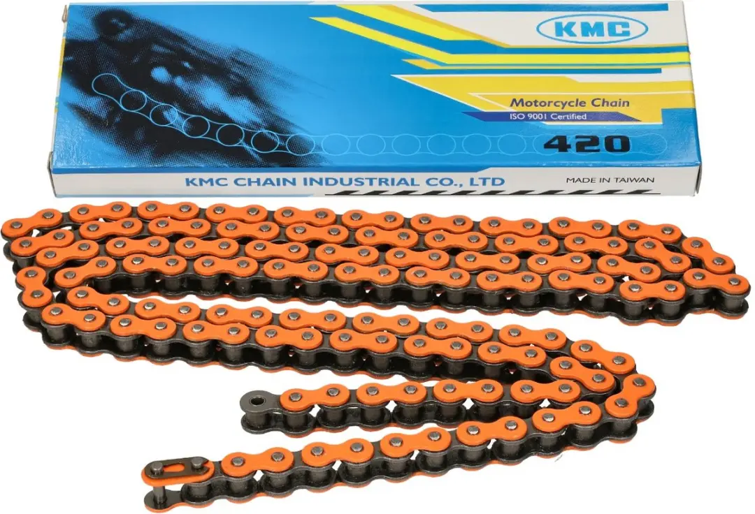 Ketting KMC 420 1/4 lengte 136 schakels oranje