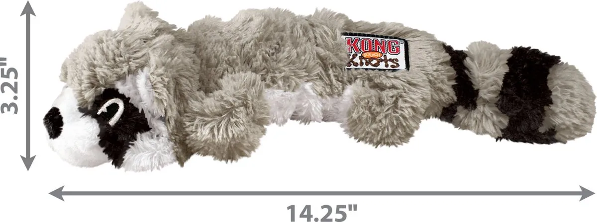KONG Scrunch Knots Wasbeer M - Kauwspeelgoed