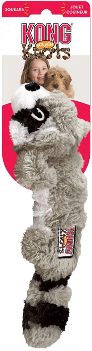 KONG Scrunch Knots Wasbeer M - Kauwspeelgoed