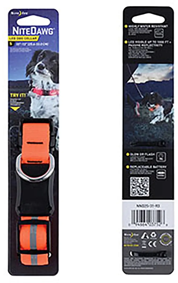 Nite Ize NiteDawg Halsband oranje S