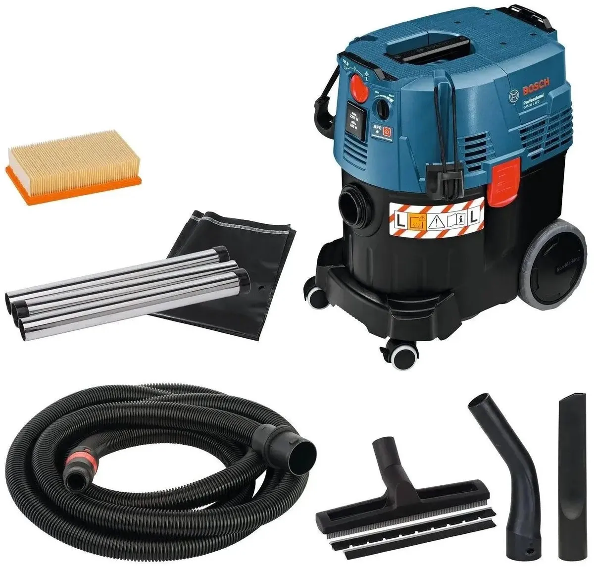 Bosch Professional GAS 35 L AFC Stofzuiger - 1380W - Blauw - afbeelding 6 van 6