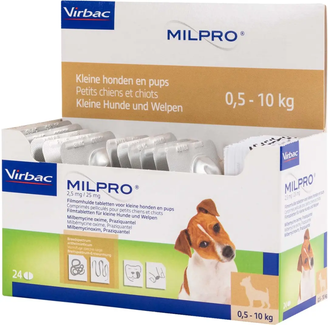 Milpro Grote hond ontwormingsmiddel 4 tabletten - afbeelding 4 van 6