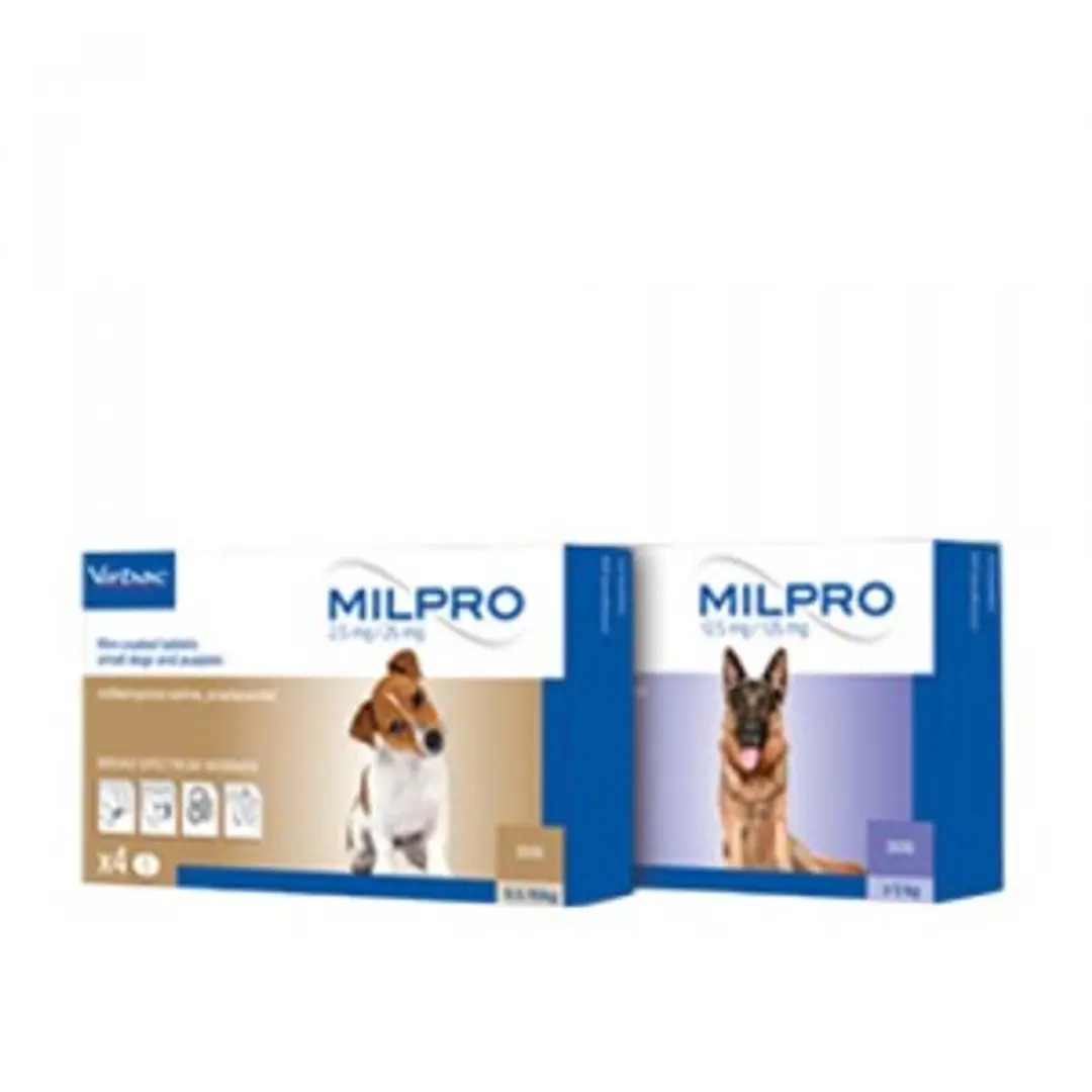 Milpro Grote hond ontwormingsmiddel 4 tabletten