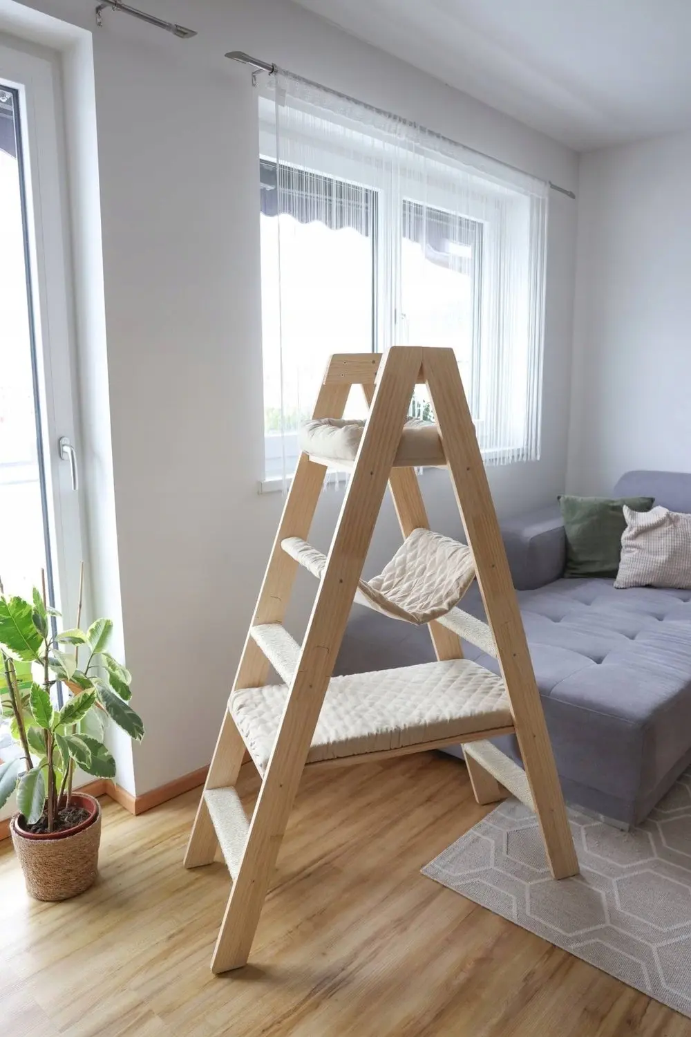 Kerbl Kattenkrabpaal Ladder Beige - afbeelding 4 van 5