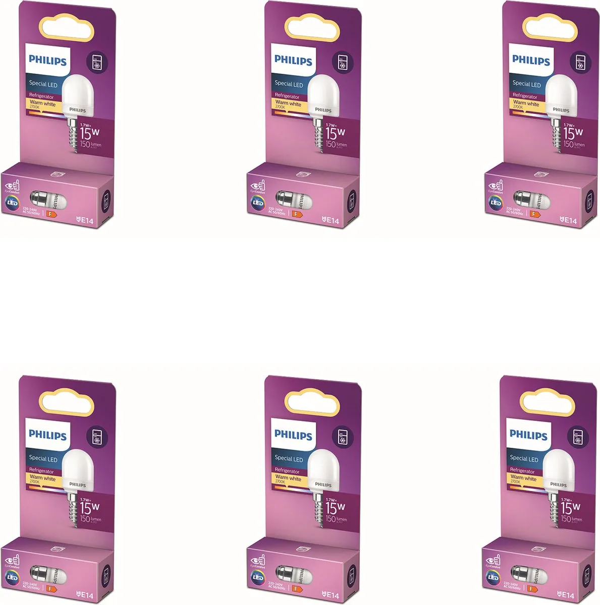 Philips LED E14 Koelkastlamp 15W Warmwit
