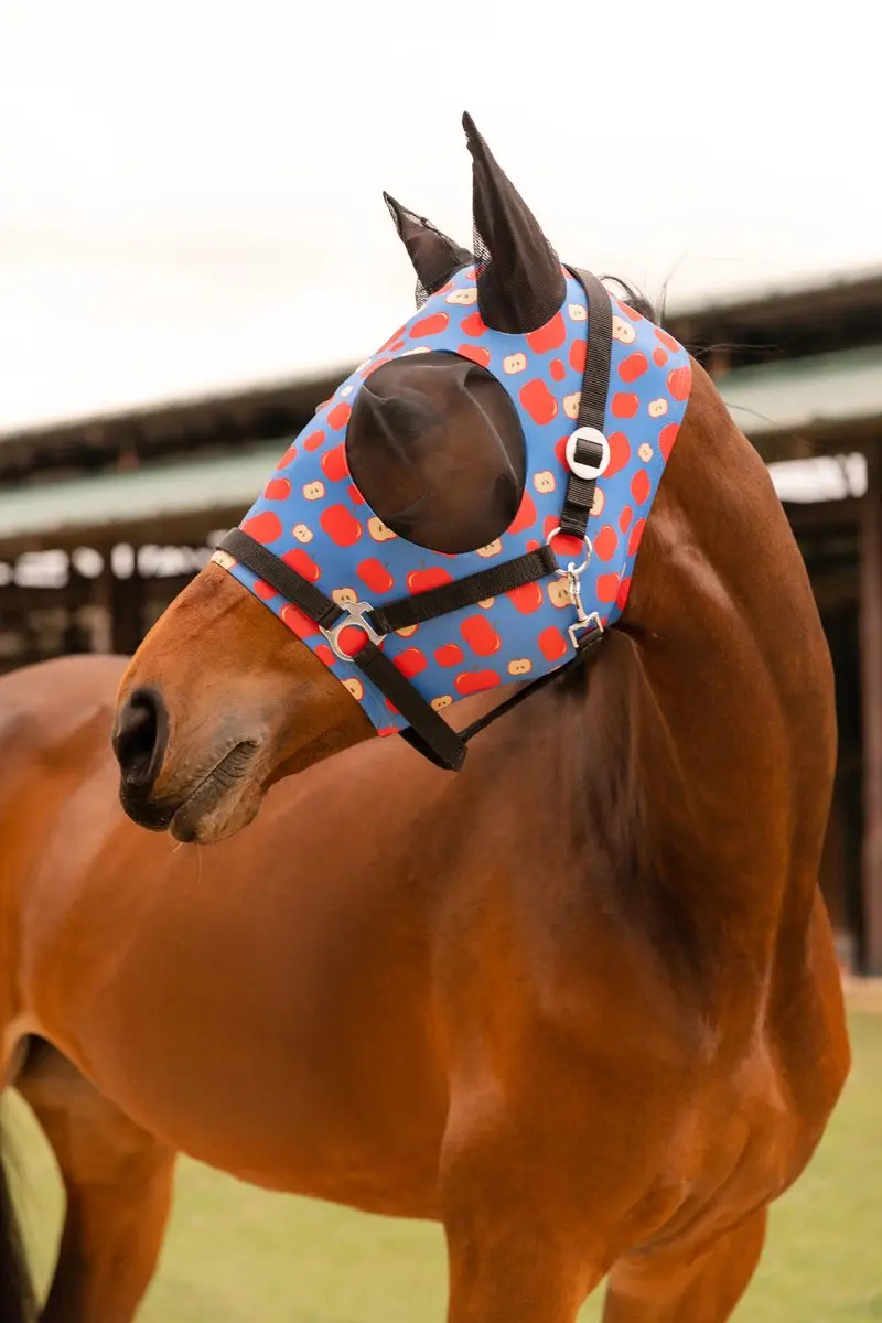 Horze elastisch paardenvliegenmasker - afbeelding 2 van 3