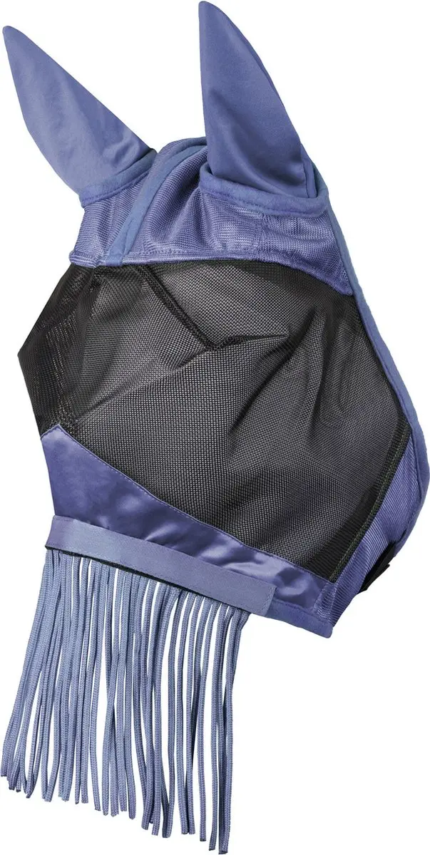 Horze vliegenmasker met franjes bij de neus, Velvet Morning, L