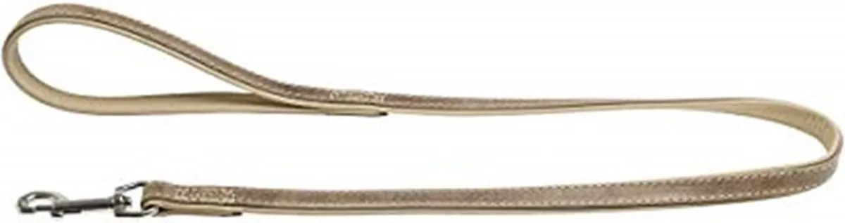 Flamingo Karlie Flamingo Comfort Lederen Hondenriem - Grijs M