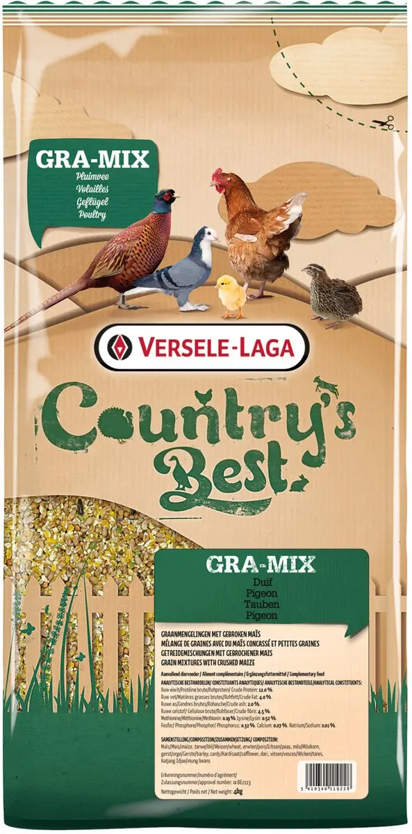 Versele-Laga Country`s Best Gra-Mix Sierduiven Gebroken Mais
