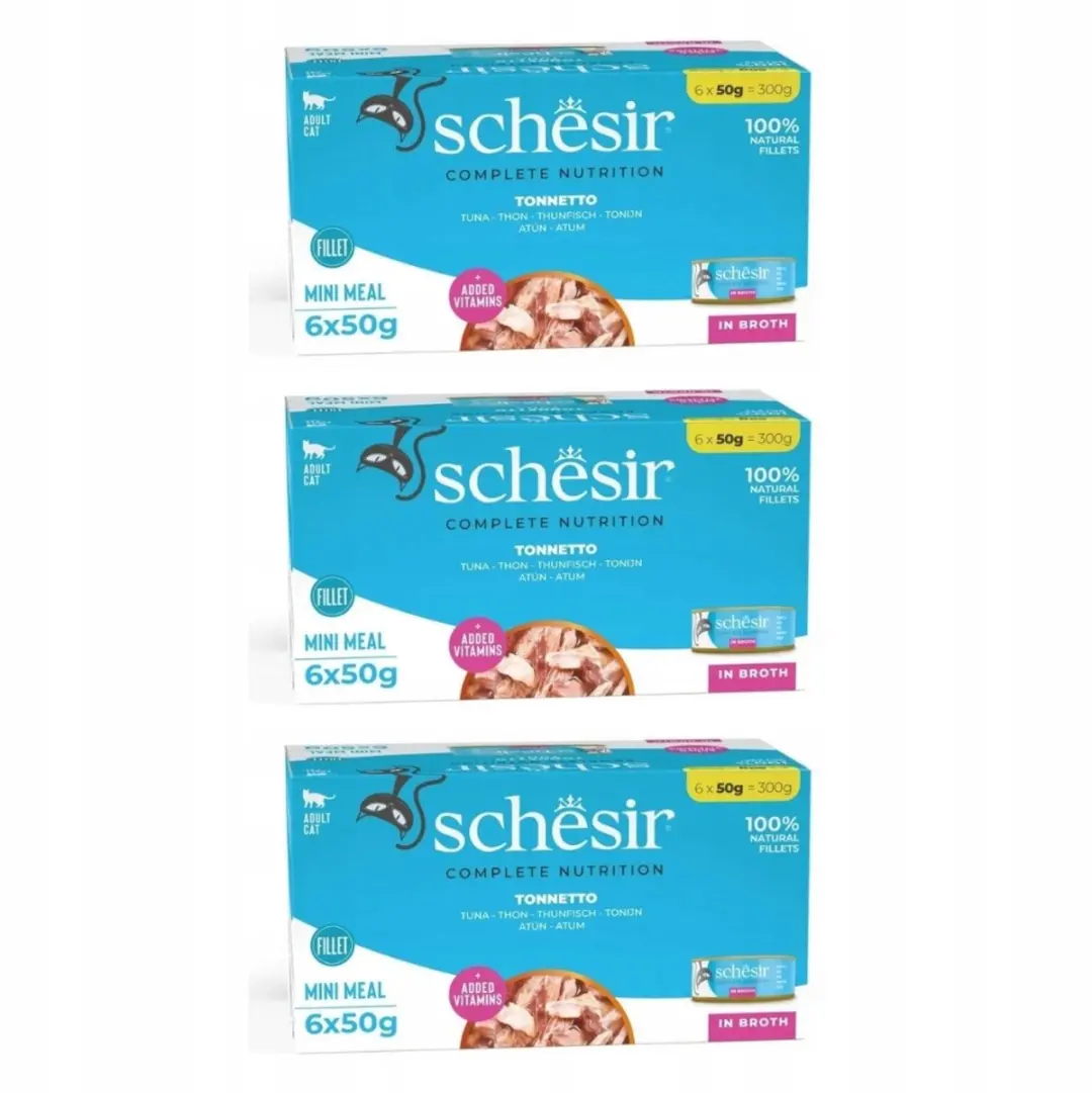 Schesir Natvoer voor Katten Tonijn - Multipak - afbeelding 2 van 6