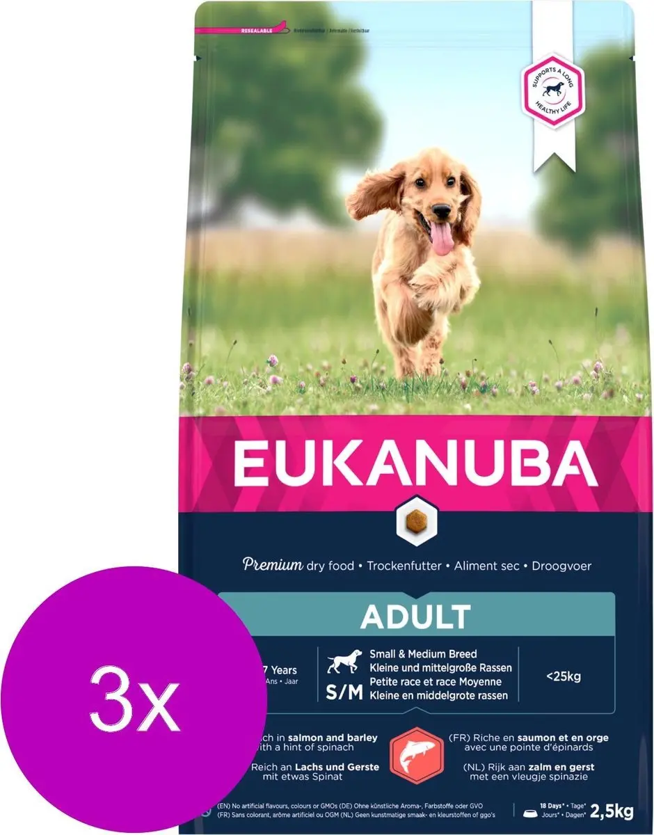 Eukanuba Adult Small & Medium Breed Zalm