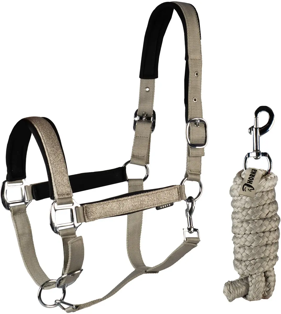 Horka Halsterset Brilliance Cob Taupe
