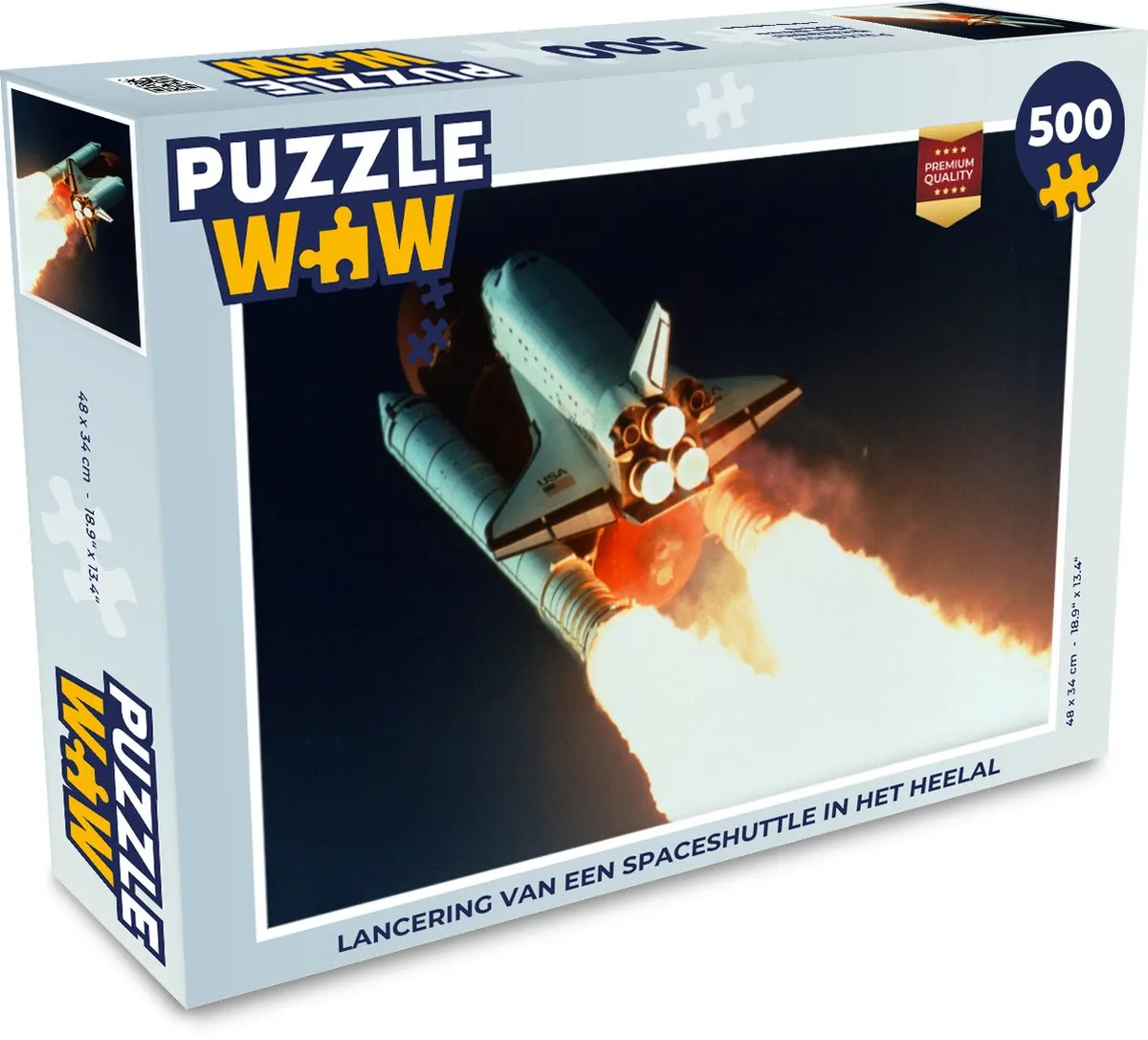 PuzzleWow Ruimtevaart Puzzel 500 Stuks - Multicolor