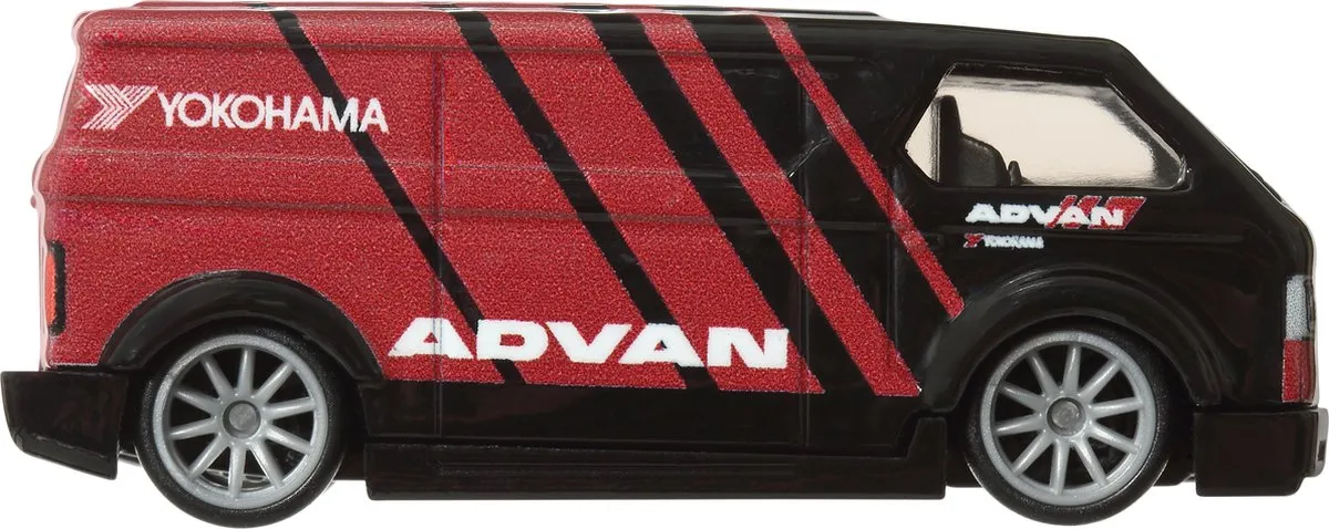 Hot Wheels MBK Van Advan Boulevard HRT67 Auto - Zwart/Rood