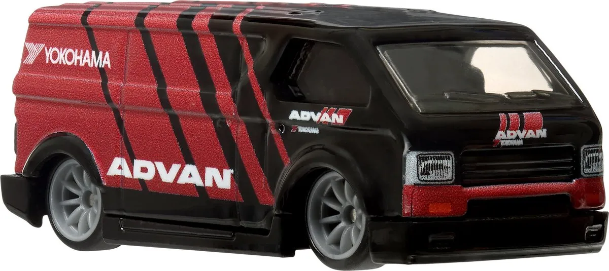 Hot Wheels MBK Van Advan Boulevard HRT67 Auto - Zwart/Rood - afbeelding 6 van 6
