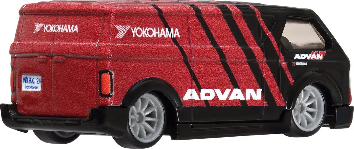 Hot Wheels MBK Van Advan Boulevard HRT67 Auto - Zwart/Rood