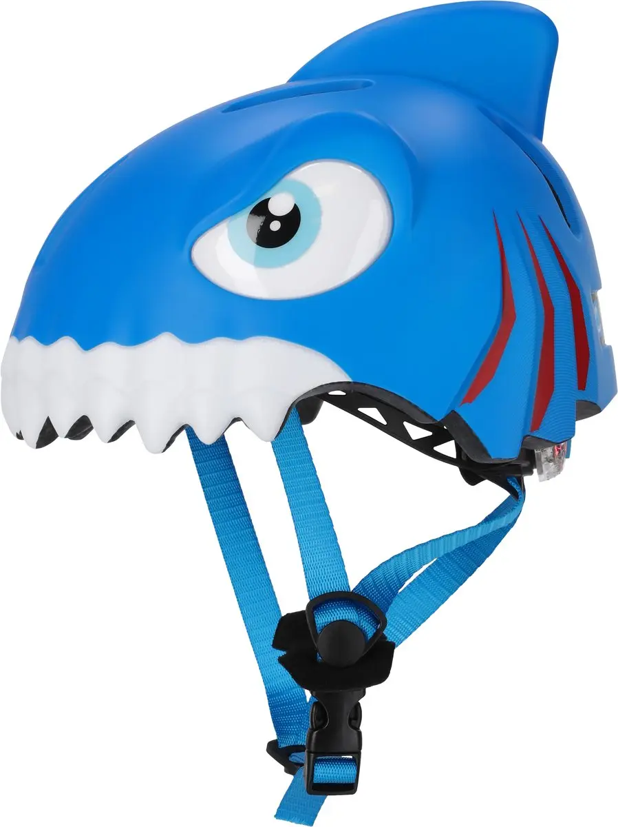 Crazy Safety Kinderfietshelm Blauwe Haai S - afbeelding 2 van 6