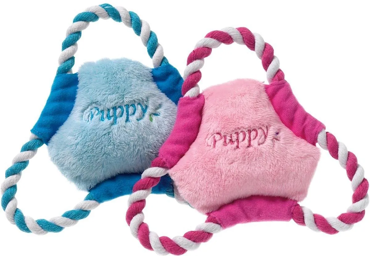 Flamingo Puppy Frisbee Blauw