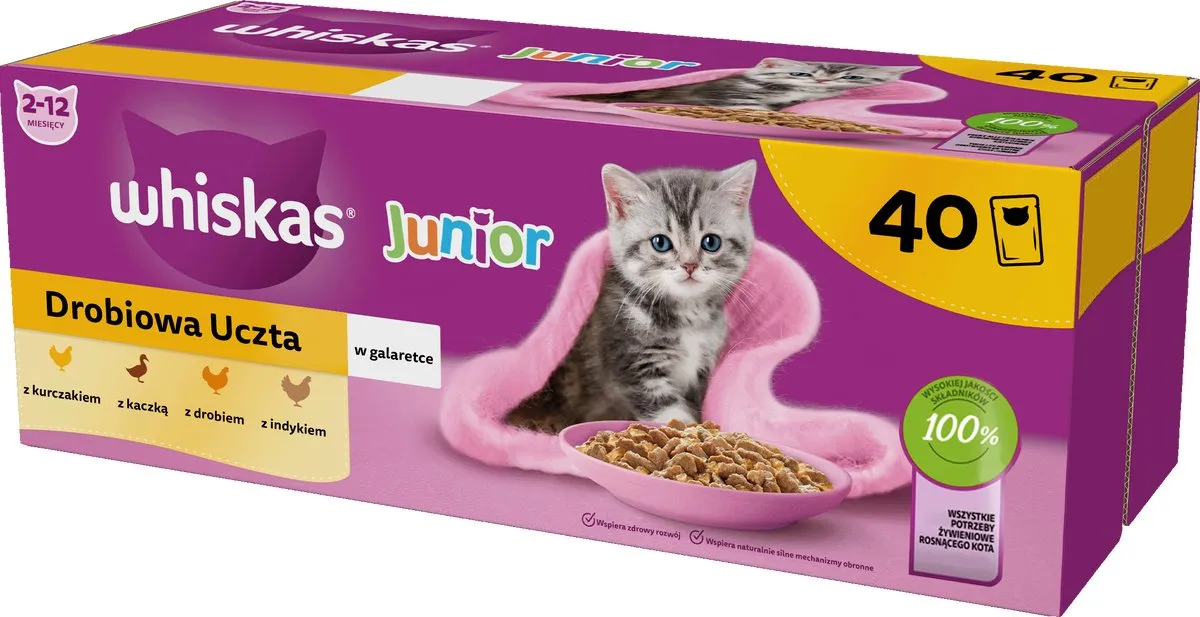 Whiskas Junior Drobiowa Uczta Kittenvoer