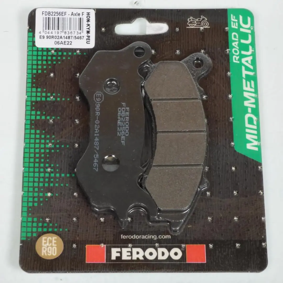 Plaquette de frein Ferodo pour Scooter Peugeot 125 DJANGO 4T AC EFI ABS E4 2018