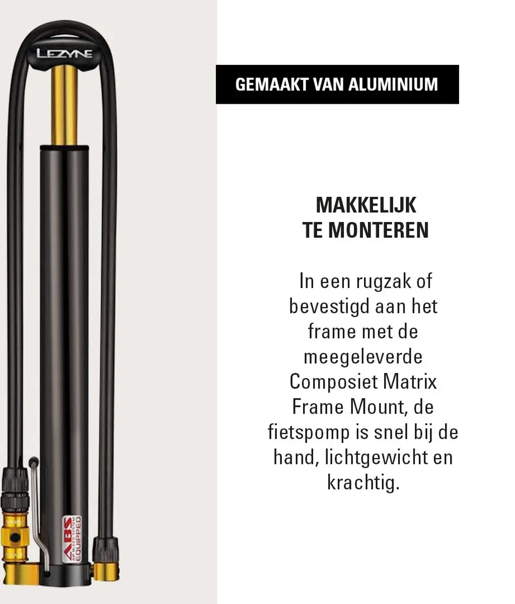 Lezyne Micro Floor Drive HV Fietspomp - afbeelding 3 van 5