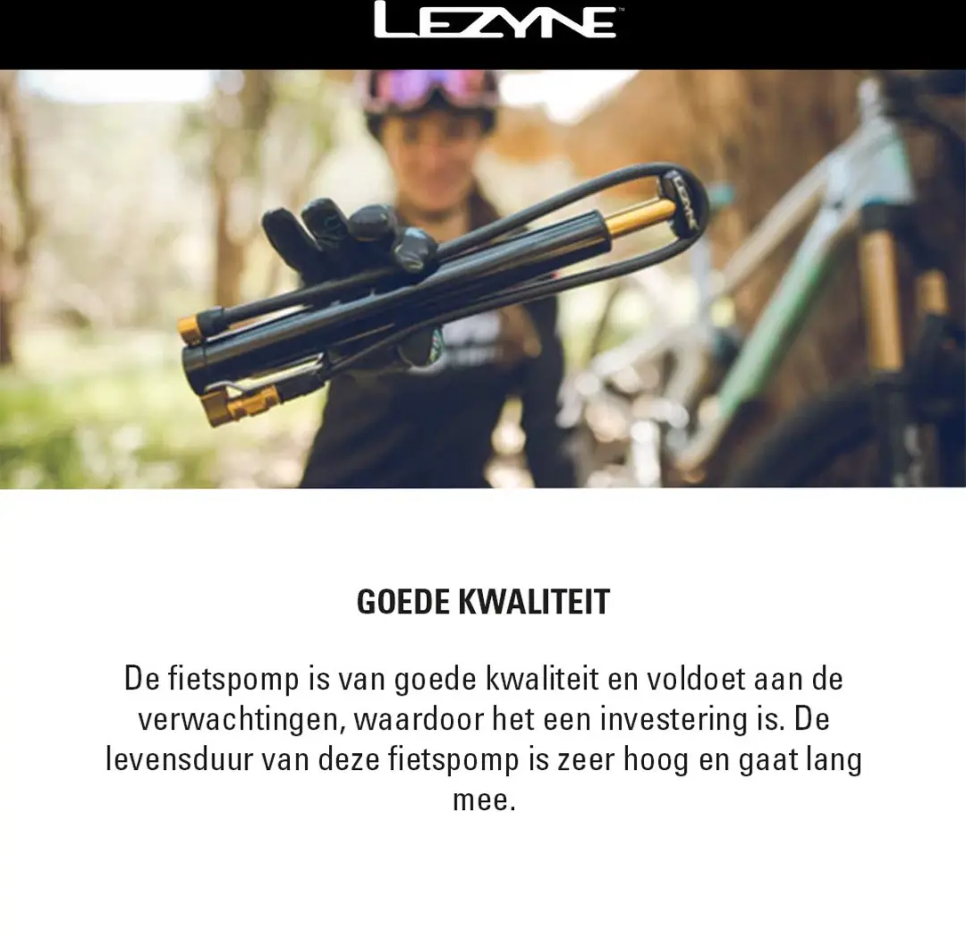 Lezyne Micro Floor Drive HV Fietspomp - afbeelding 2 van 5