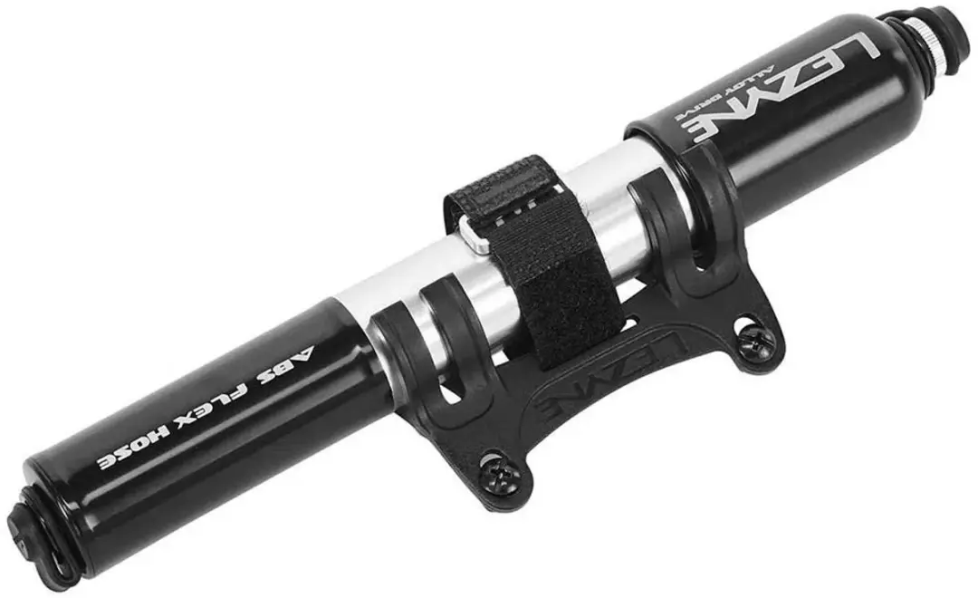 Lezyne Alloy Drive Mountainbike handpomp Medium Zwart/Zilver - afbeelding 2 van 6