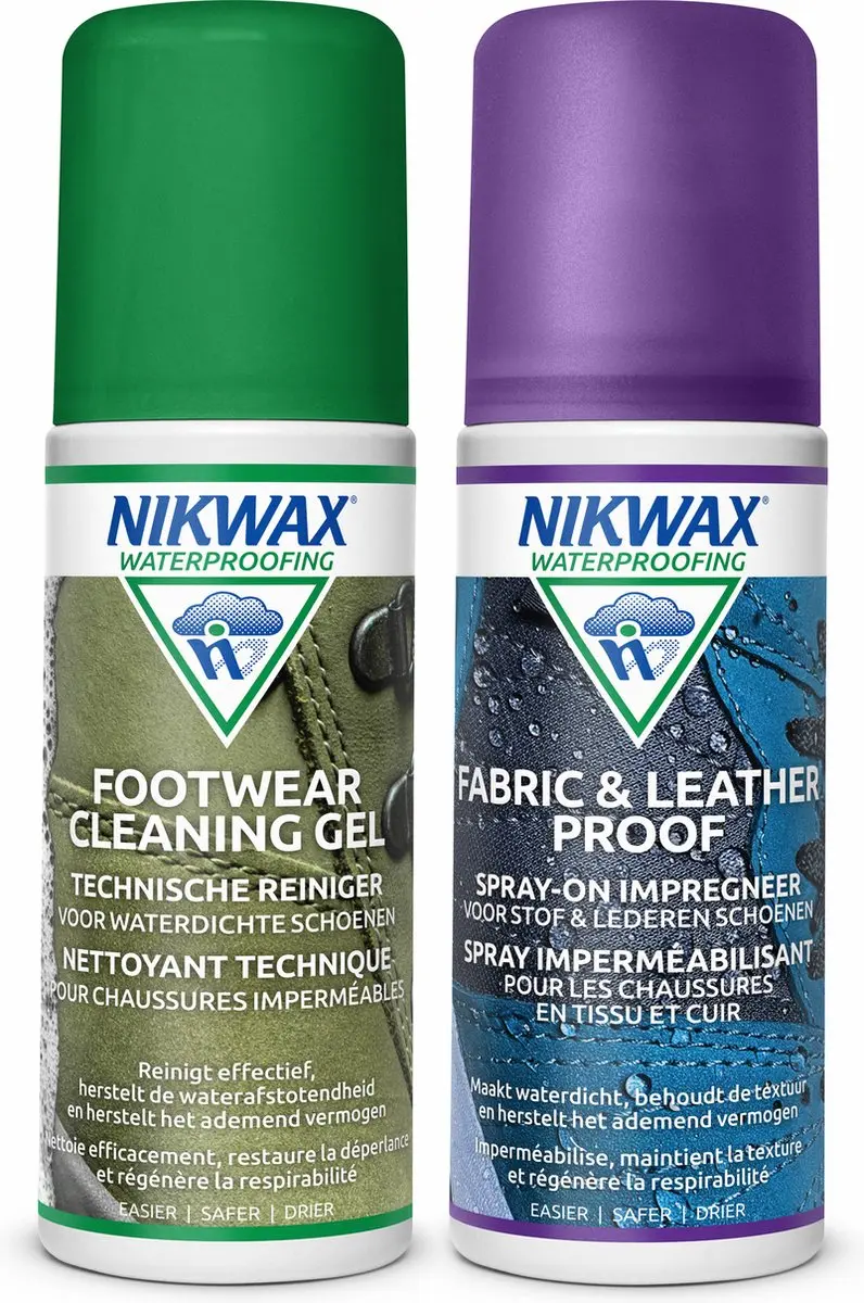 Nikwax Footwear Cleaning Gel / Fabric & Leather Proof 125ml
