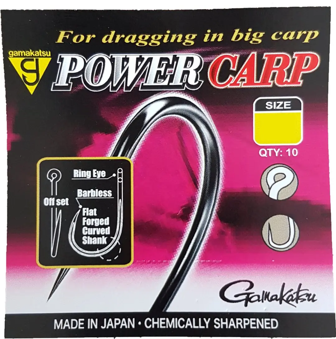 Gamakatsu Power Carp Ring Eye Barbless #10
