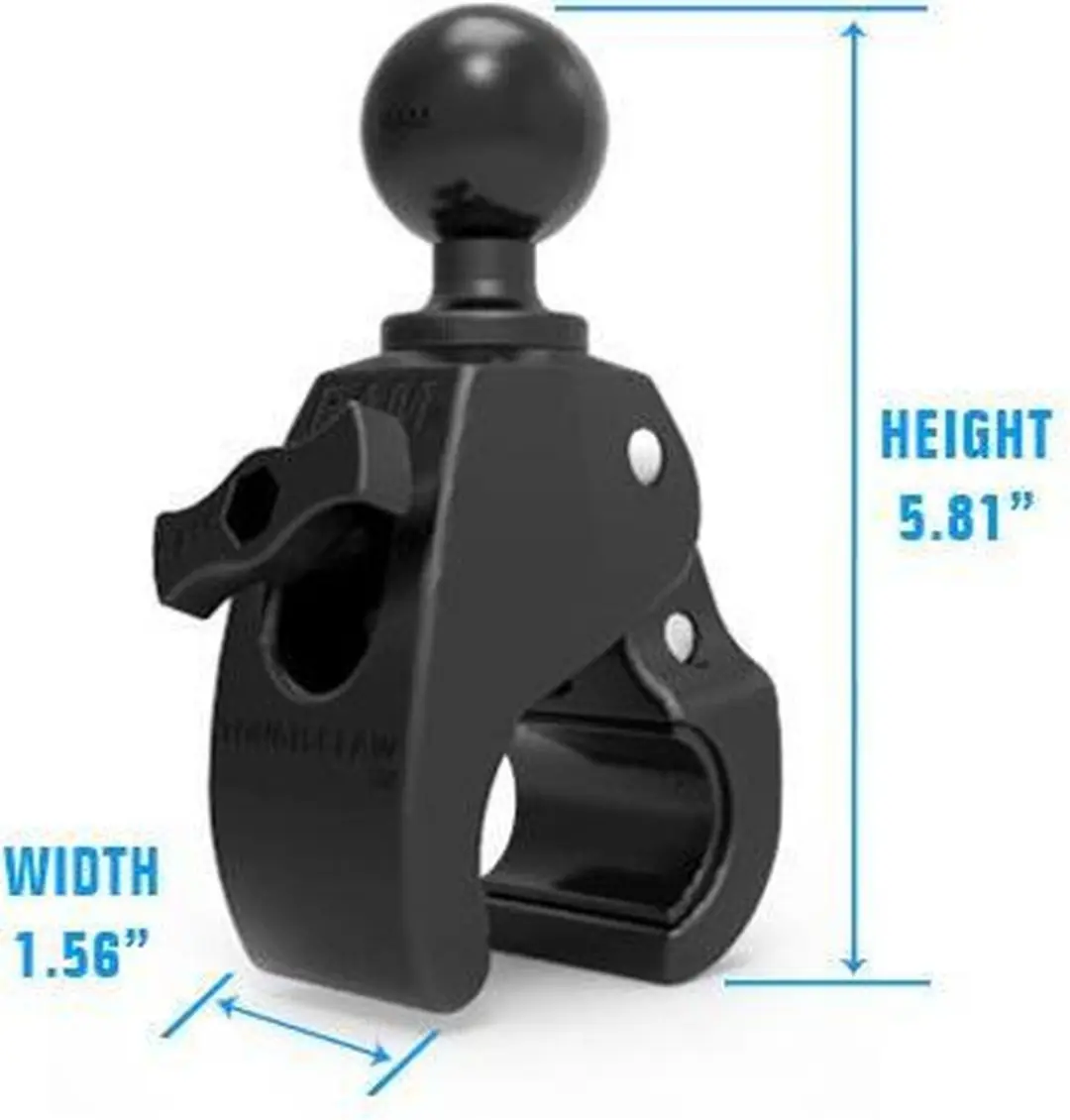 RAM Mounts Tough-Claw RAP-404U C-Kogel - Zwart - afbeelding 3 van 4